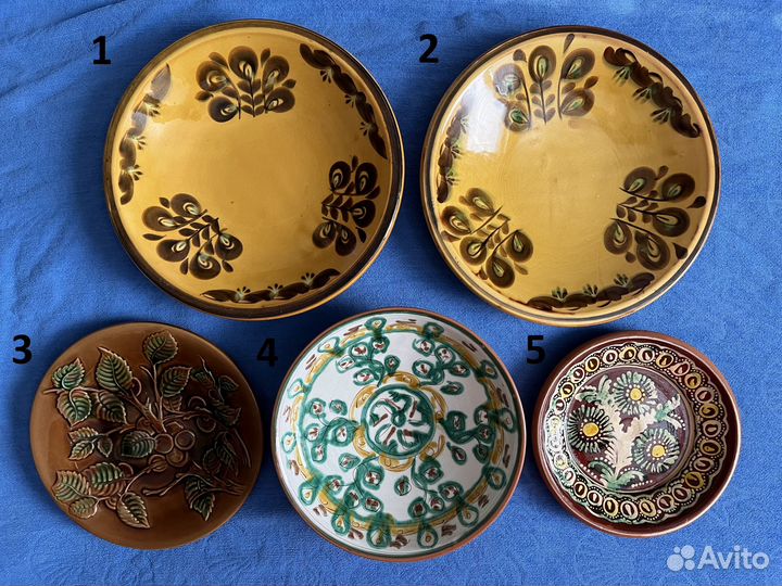 Редкие тарелки, блюдо с клеймом, времен СССР
