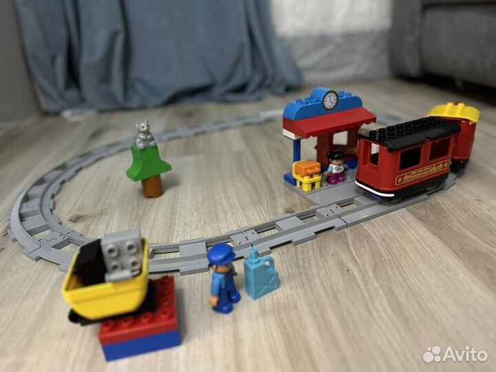 Lego duplo поезд на паровой тяге