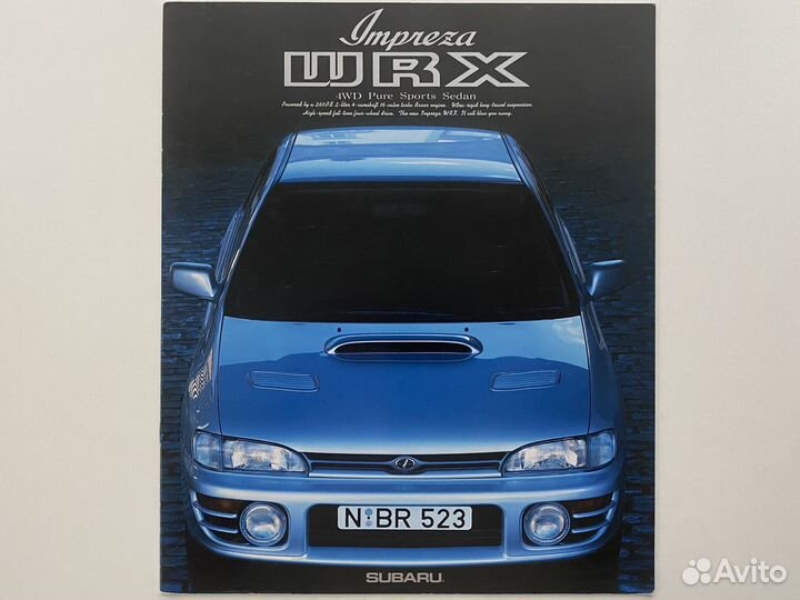 Дилерский каталог Subaru Impreza 1994 Япония