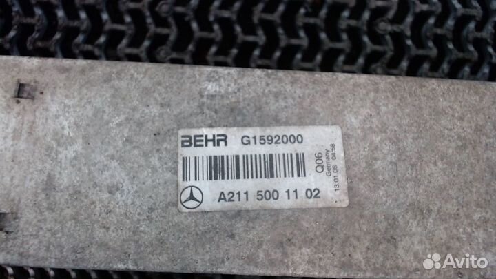 Радиатор интеркулера Mercedes E W211, 2006