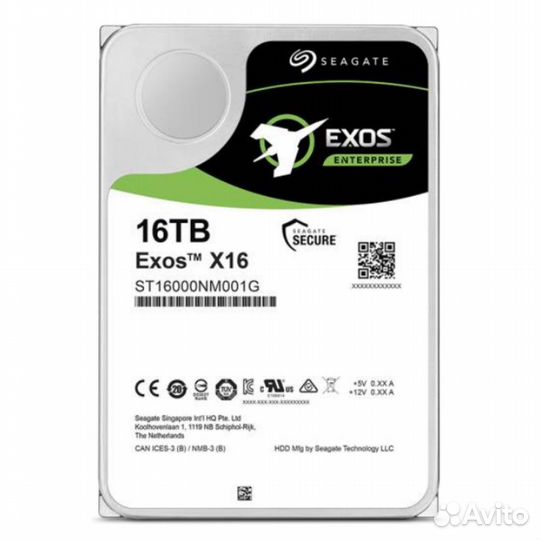 Внутренний жесткий диск Seagate Exos X16 285228