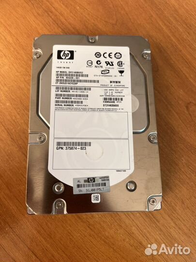 Серверный hdd SAS 15k 146gb hp df0146b8052