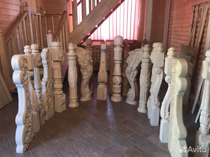 Изготовление столбов, балясин, статуй