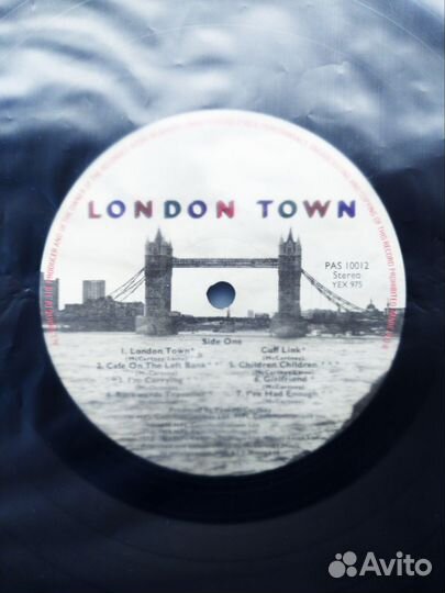 1st UK Poster NM Paul McCartney Wings London Town