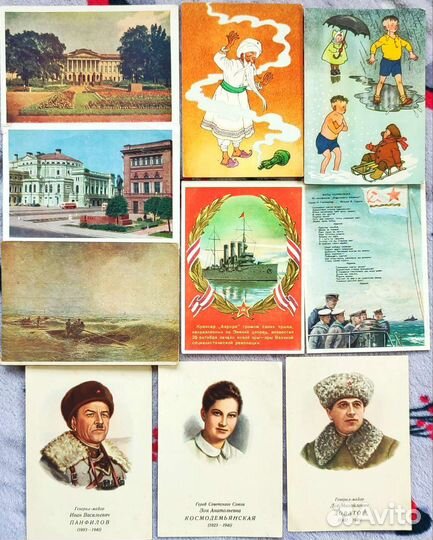 Открытки СССР много