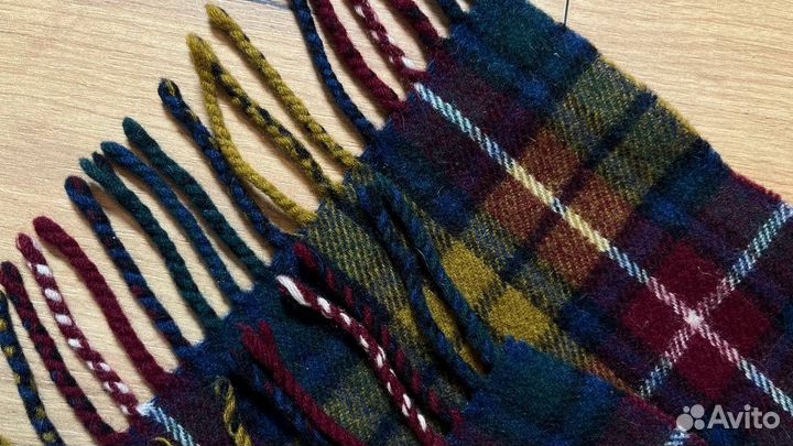 Винтажный шарф в клетку новый