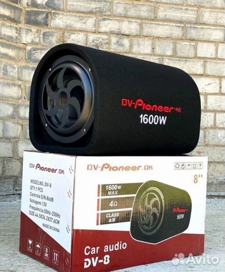 Активный сабвуфер pioner 8дюймов