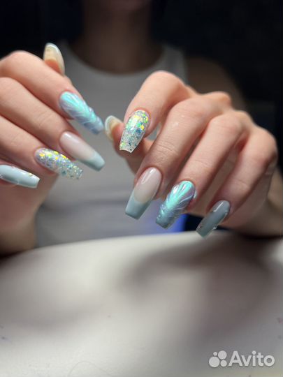 Наращивание ногтей, маникюр, гель лак