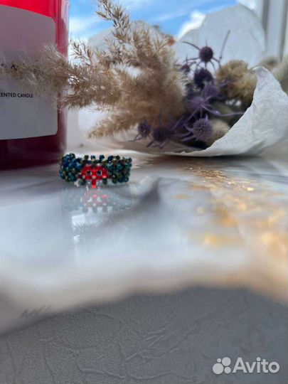 Кольцо из бисера