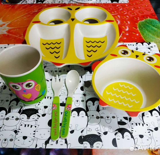 Набор посуды для малышей новый