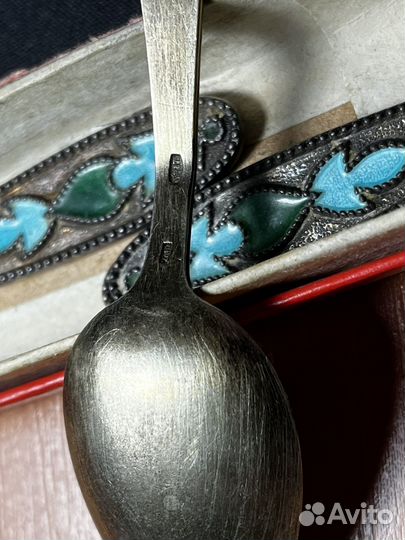 Набор ложек серебро СССР 875