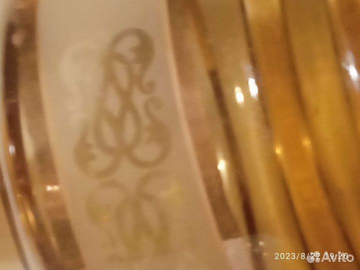 Графин Богемия янтарный