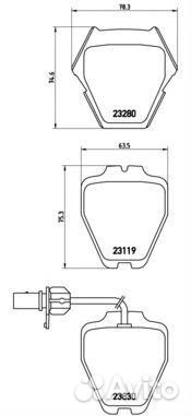 Колодки тормозные передние