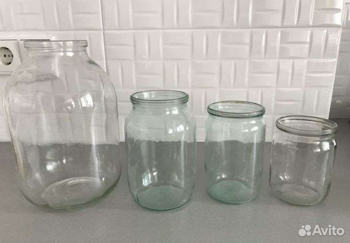 Банки стеклянные 0,75 л 1 л 3 л 10 л