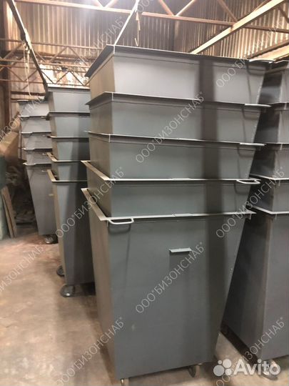 Контейнер для мусора с крышкой 0,75 м3 Арт kk2419