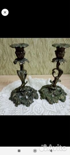 Бронзовый подсвечник. Касли СССР