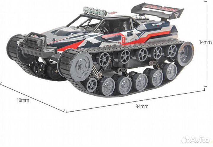 Радиоуправляемый гусеничный вездеход G2063