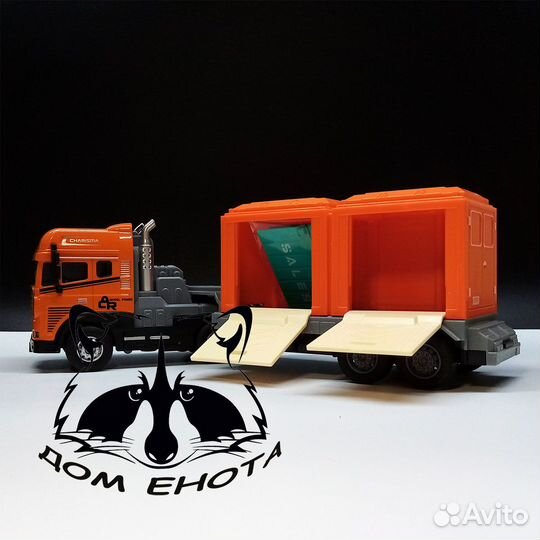 Машинка грузовик Scania металлическая модель тягач