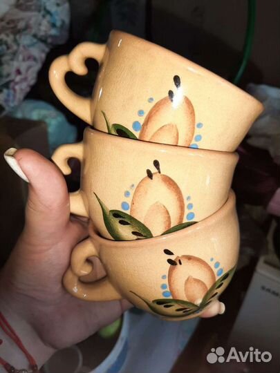 Чашка из глины