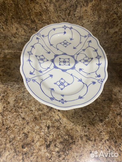 Винтаж: Ваза для фруктов индийский узор