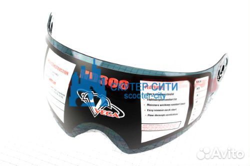 Стекло для шлема vega мод.HD306 прозрачное (пр-ль