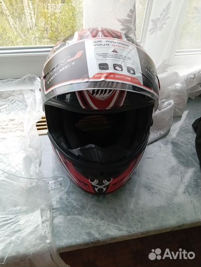 Шлем для мотоцикла мотошлем S- М