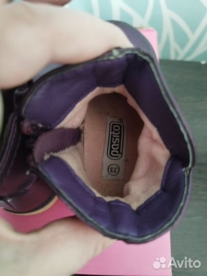 Ботинки демисезонные для девочки 23