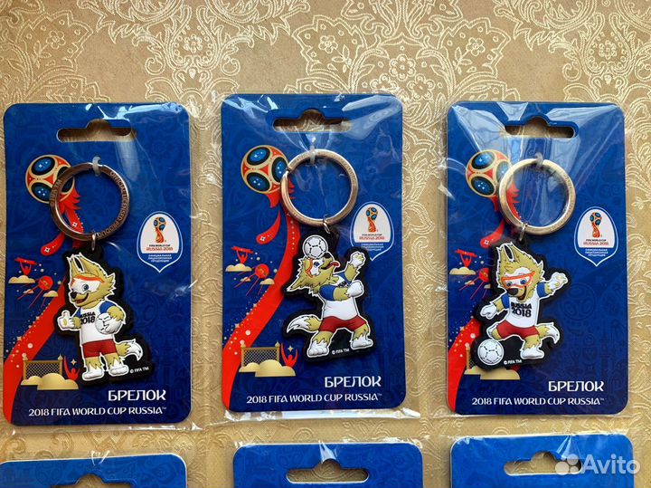 Набор 7 брелков Fifa. Чемпионат мира 2018