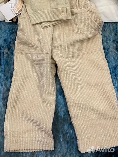 Детские микровельветовые штаны