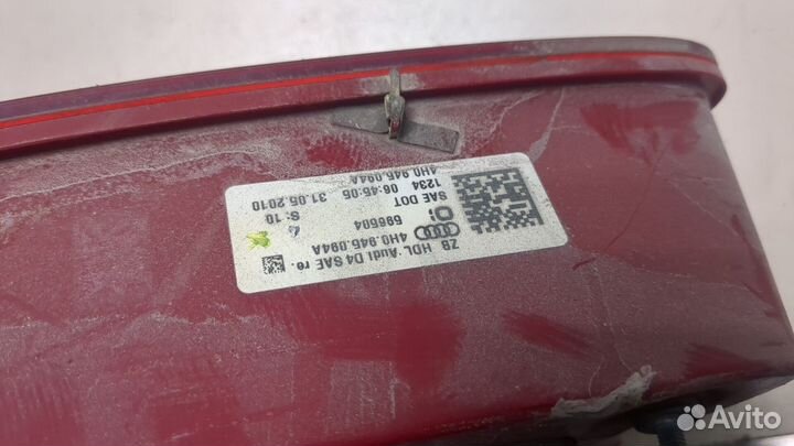 Фонарь крышки багажника Audi A8 (D4), 2011