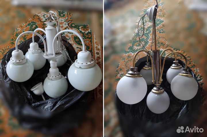 Люстра потолочная бу