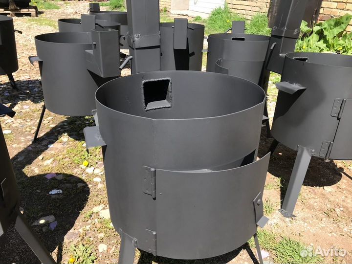 Премиум Печь с трубой для казана 10-12 литров