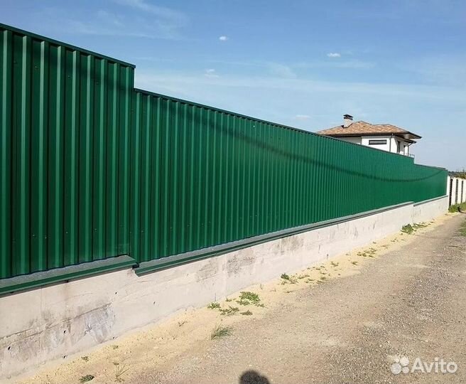Заборы из профнастила, штакетника, 3Д-сетки