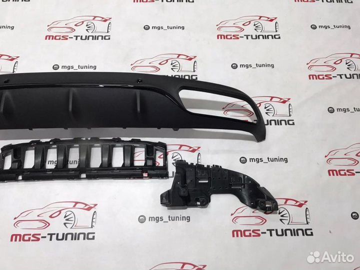 Диффузор C-Coupe c205 C63 AMG черный