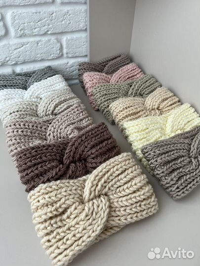 Вязаная повязка на голову