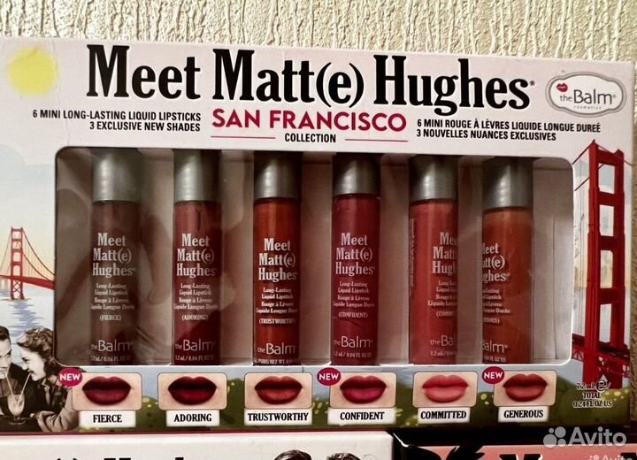 Помада набор The balm meet matt hughes новые