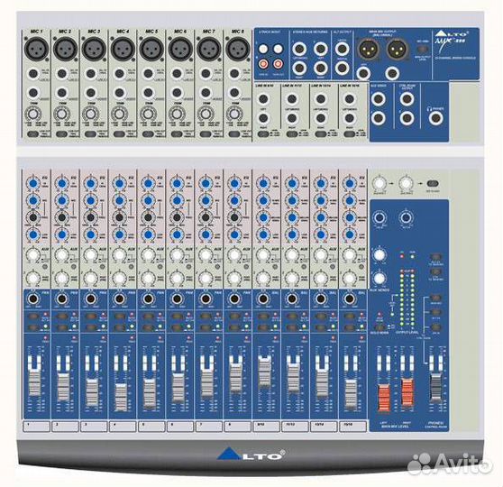Микшерный пульт Alto AMX-220 Pro Микшер 8М+4пары