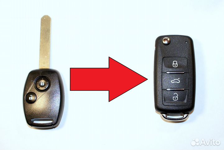 Ключ зажигания Хонда / Honda CR-V / Jazz выкидной