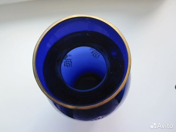 Винтаж. Ваза кобальт 