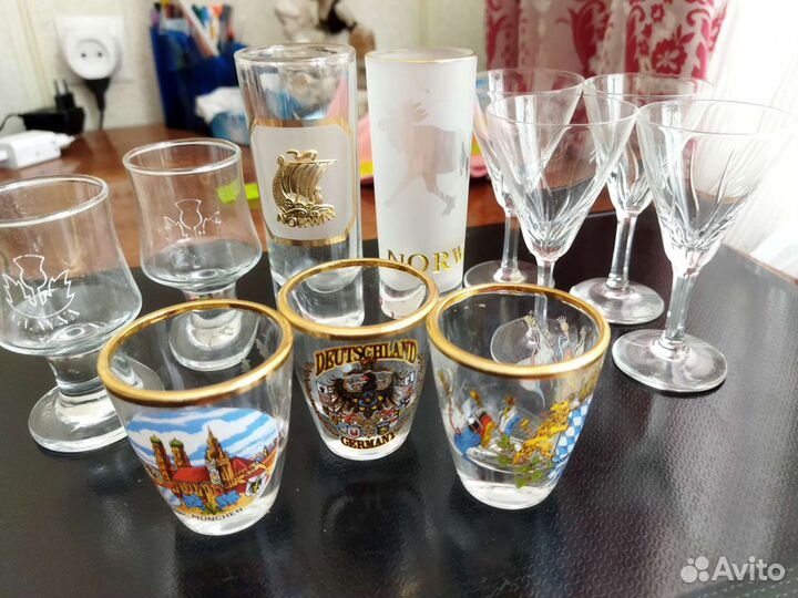 Рюмки стопки из Норвегии и Германии