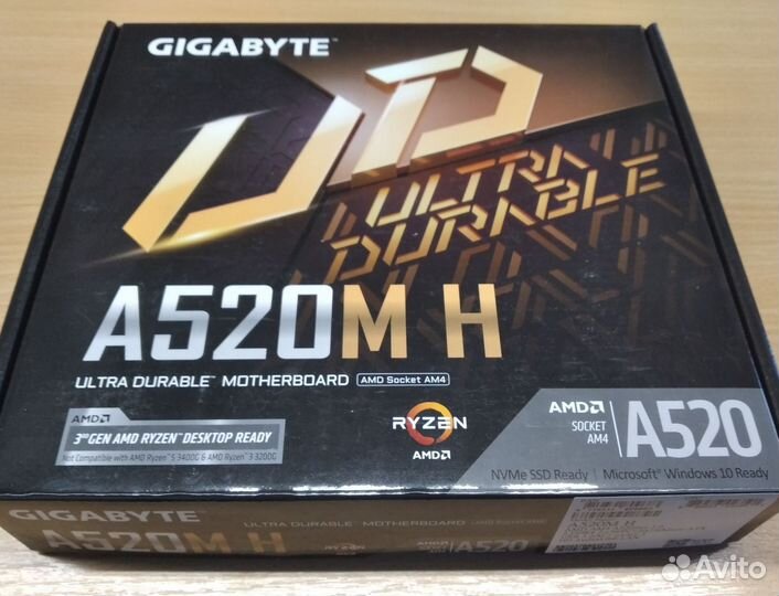 Новая Gigabyte A520M H, AM4