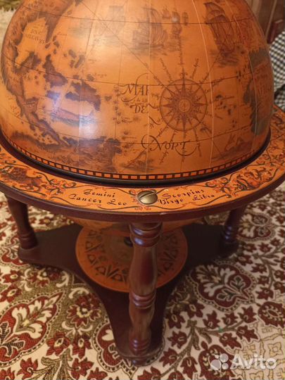 Глобус-бар настольный
