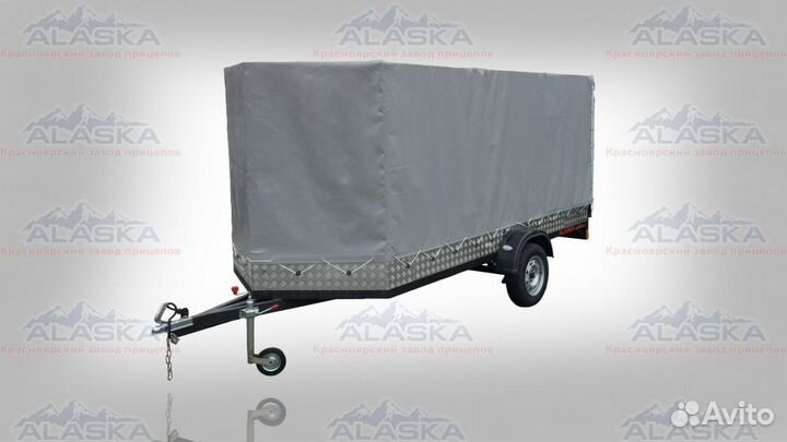 Легковой прицеп Аляска под два снегохода 3.8х1,65