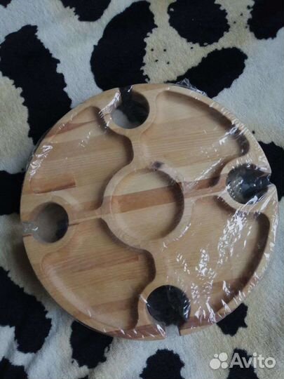 Манежница деревянная с ножками, подставка для еды