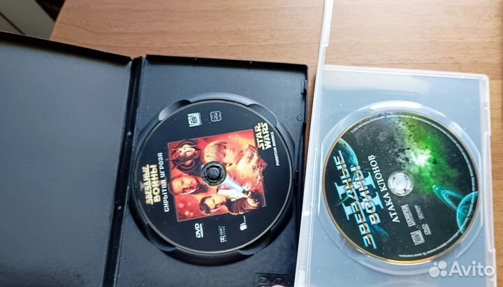 DVD Звездные войны 1я и 2я части. Цена за оба диск