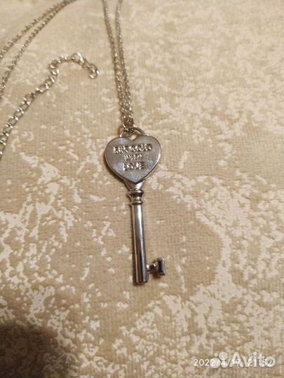 Подвеска ключик с цепочкой