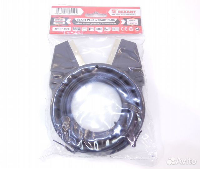 Кабель scart — scart 20pin Rexant 17-1123