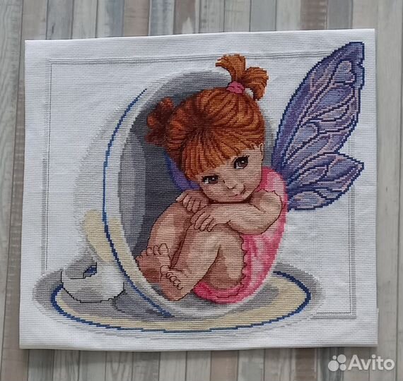 Картина вышитая крестом ручная работа