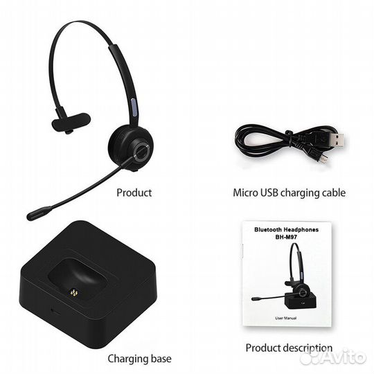 BH-M97 Накладная гарнитура Bluetooth 5.0