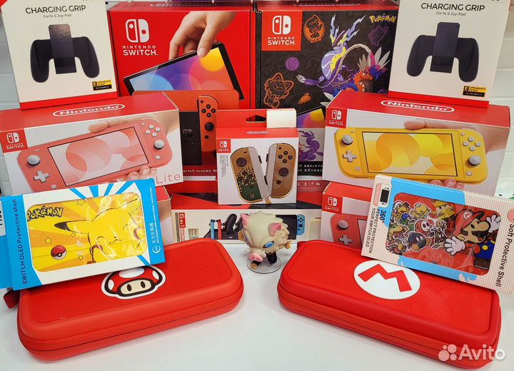 Чехол на nintendo switch oled Красный